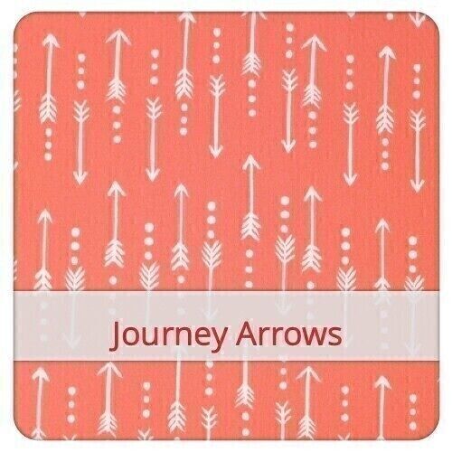 Borsa baguette riutilizzabile, 60 cm x 16 cm, tessuto di cotone, motivo: Journey Arrows