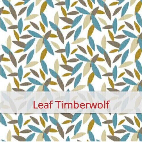 Sac à Baguette réutilisable, 60 cm x 16 cm, tissu coton, motif: Leaf Timberwolf