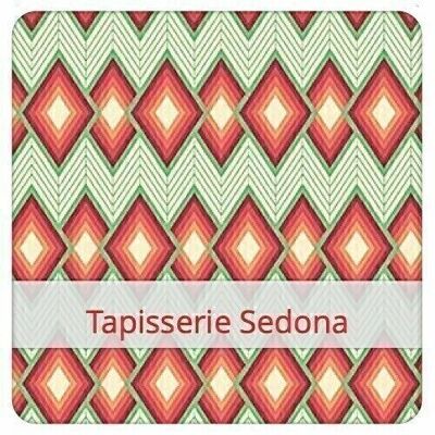Reusable Baguette Bag, 60 cm x 16 cm, cotton fabric, pattern: Sedona Tapestry