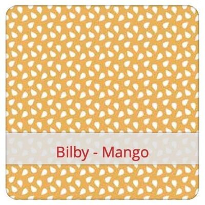 Sac à Baguette Duo réutilisable, 60 cm x 28 cm, tissu coton, motif: Bilby - Mango