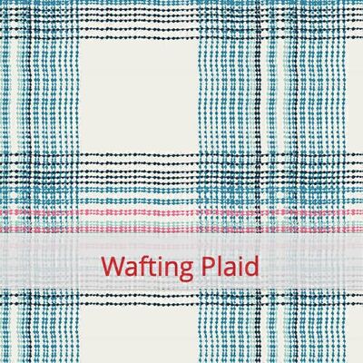 Sac à Baguette Duo réutilisable, 60 cm x 28 cm, tissu coton, motif: Wafting Plaid