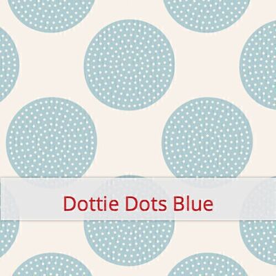 Sacchetto per il pane riutilizzabile, 36 cm x 30 cm, tessuto di cotone, motivo: Dottie Dots Blue