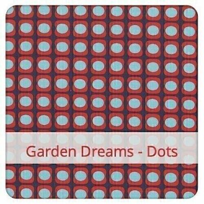 Sacchetto per il pane riutilizzabile, 36 cm x 30 cm, tessuto di cotone, motivo: Garden Dreams - Dots