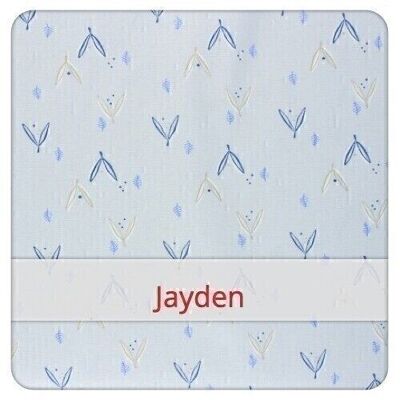 Reusable bread bag, 36 cm x 30 cm, cotton fabric, pattern: Jayden