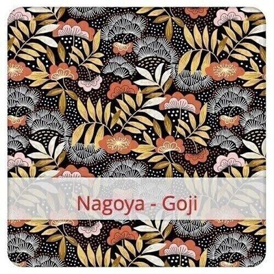 Sacchetto per il pane riutilizzabile, 36 cm x 30 cm, tessuto di cotone, motivo: Nagoya - Goji