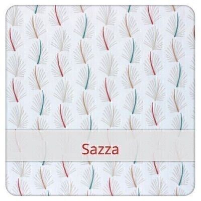 Sacchetto per il pane riutilizzabile, 36 cm x 30 cm, tessuto di cotone, fantasia: Sazza