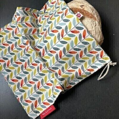 Sacchetto per il pane riutilizzabile, 36 cm x 30 cm, tessuto di cotone, motivo: Sven Grand