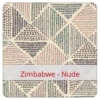 Sacchetto per il pane riutilizzabile, 36 cm x 30 cm, tessuto di cotone, motivo: Zimbabwe - Nudo