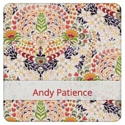 Grande sacchetto per il pane riutilizzabile, 45 cm x 35 cm, tessuto di cotone, motivo: Andy Patience