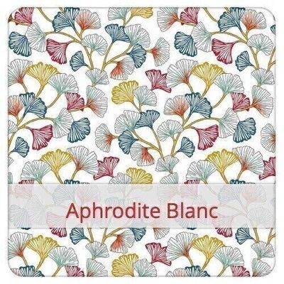 Grande sacchetto per il pane riutilizzabile, 45 cm x 35 cm, tessuto di cotone, motivo: Afrodite Bianco