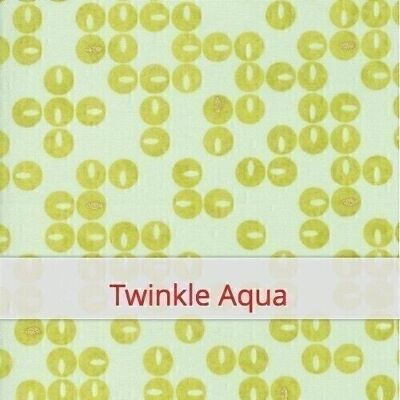 Large reusable bread bag, 45 cm x 35 cm, cotton fabric, pattern: Day in Paris: Twinkle Aqua