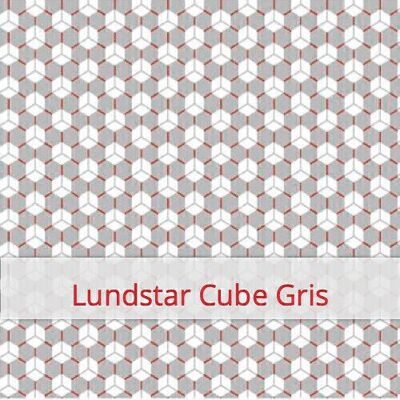 Grande sacchetto riutilizzabile per il pane, 45 cm x 35 cm, tessuto di cotone, motivo: Lundstar Cube Grey