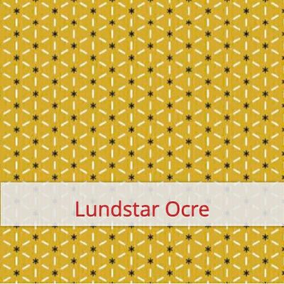 Grande sacchetto per il pane riutilizzabile, 45 cm x 35 cm, tessuto di cotone, motivo: Lundstar Ochre