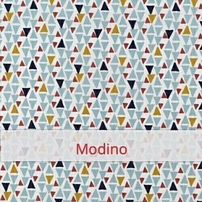 Grande sacchetto riutilizzabile per il pane, 45 cm x 35 cm, tessuto di cotone, fantasia: Modino
