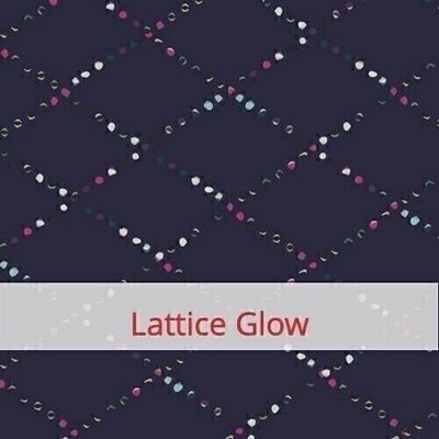 Grande sacchetto per il pane riutilizzabile, 45 cm x 35 cm, tessuto di cotone, motivo: Mystical Land: Lattice Glow