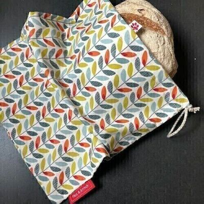 Sac à Pain Grand réutilisable, 45 cm x 35 cm, tissu coton, motif: Sven Grand