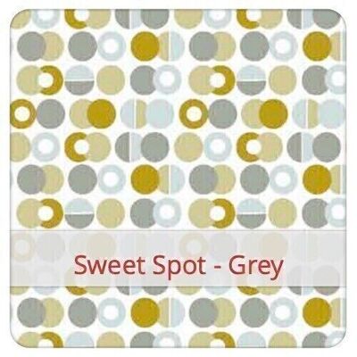 Sac à Pain Grand réutilisable, 45 cm x 35 cm, tissu coton, motif: Sweet Spot - Grey