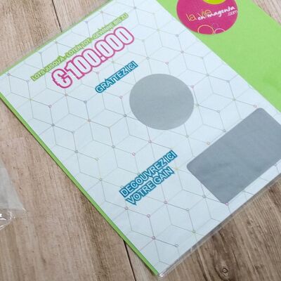 "Best Teacher" Scratch Card - Original End of School Year Gift - 2 Scratch-Off Areas - Set of Cards
