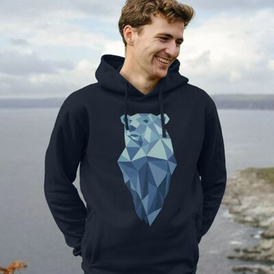 Sweat à capuche ours polaire