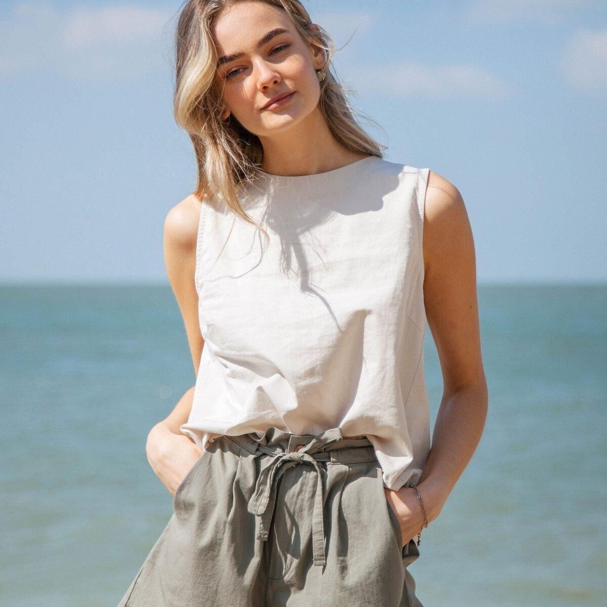 Débardeur en coton biologique pour femme