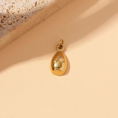 Lot de 3 pendentifs gouttes dorées