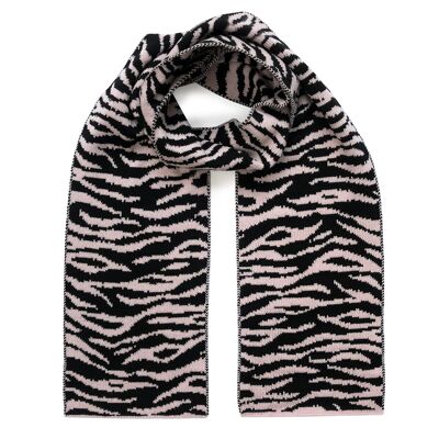Schal aus Wolle & Kaschmir Tiger Baby Pink