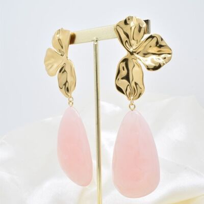 Pendientes de acero inoxidable -BO100346OR-RO