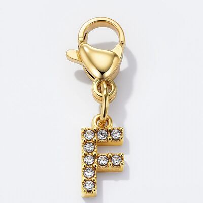 Ciondolo con strass in acciaio inossidabile CHARM-F
