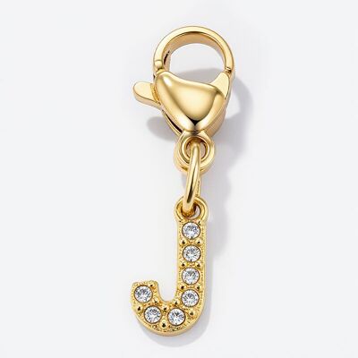 Charm CHARM-J in acciaio inossidabile con strass