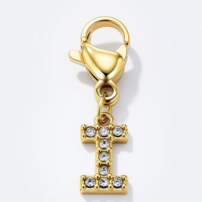 Charm CHARM-I in acciaio inossidabile con strass