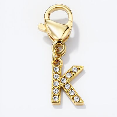 Charm de acero inoxidable con diamantes de imitación CHARM-K