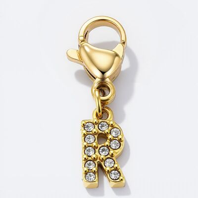 Ciondolo con strass in acciaio inossidabile CHARM-R