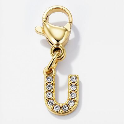 Charm breloque strassé en acier inoxydable CHARM-U