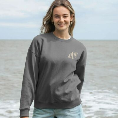 Felpa oversize Mountain Life da donna