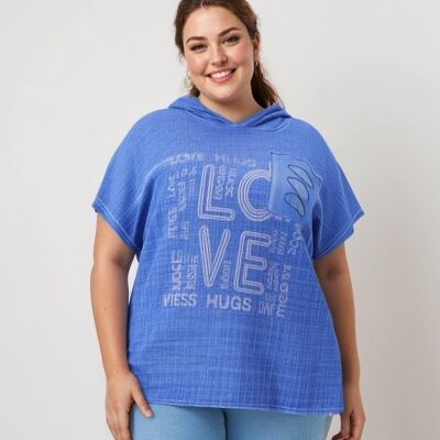 T-shirt grande taille bleu (C8012/BLEU)