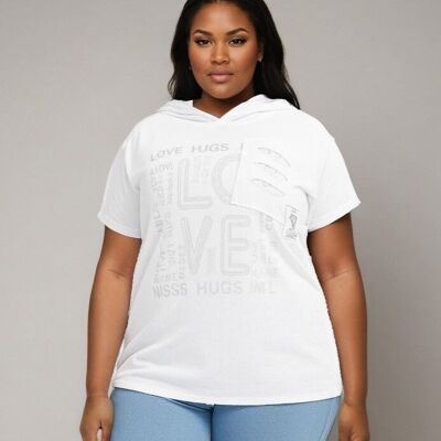 T-shirt grande taille blanc (C8012/BLANC)