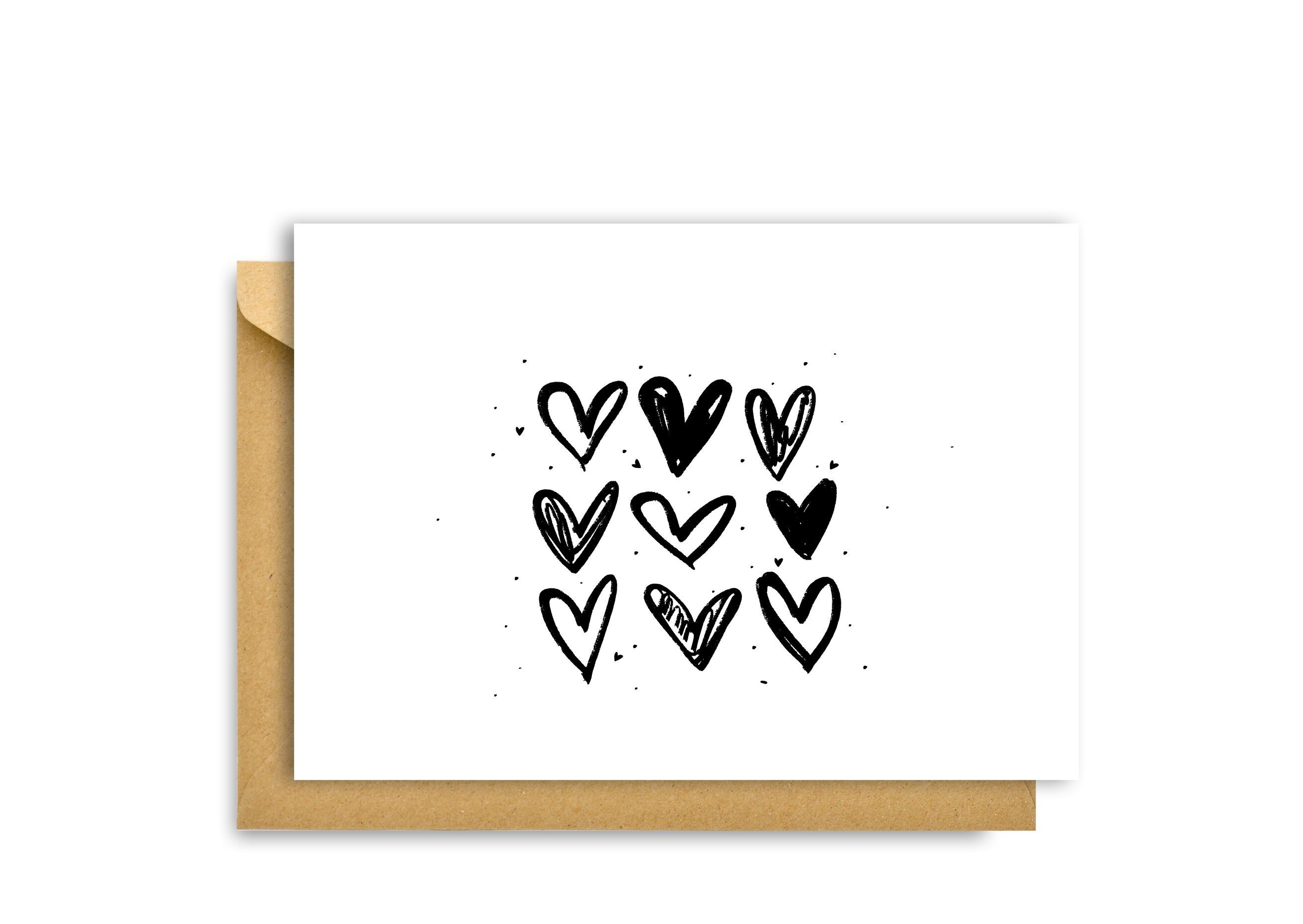 CARTA CUORI SCANDINAVI, Hygge Cards C6 Biglietto d'auguri - Semplicità e intimità scandinave per gli amanti del minimalismo, della natura e dei piaceri semplici,