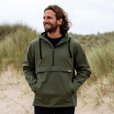 Chaqueta tipo blusón para hombre