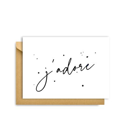 J'ADORE CARD, Biglietto d'Amore, Hygge Cards C6 Biglietto d'Auguri – Semplicità e intimità scandinave per gli amanti del minimalismo, della natura e dei piaceri semplici
