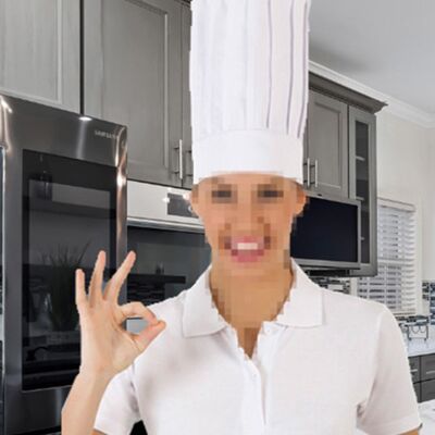 Chapeau de chef professionnel pour cuisiniers. Choisissez la couleur que vous aimez le plus