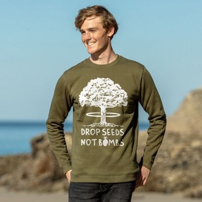 Sudadera "Suelta semillas, no bombas"
