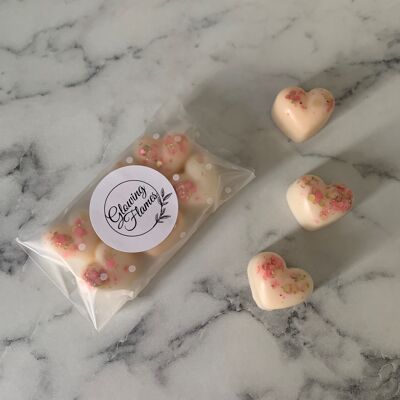 Vanilla wax melt Hearts