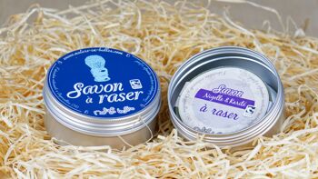 Savon N&P à raser + boîte alu