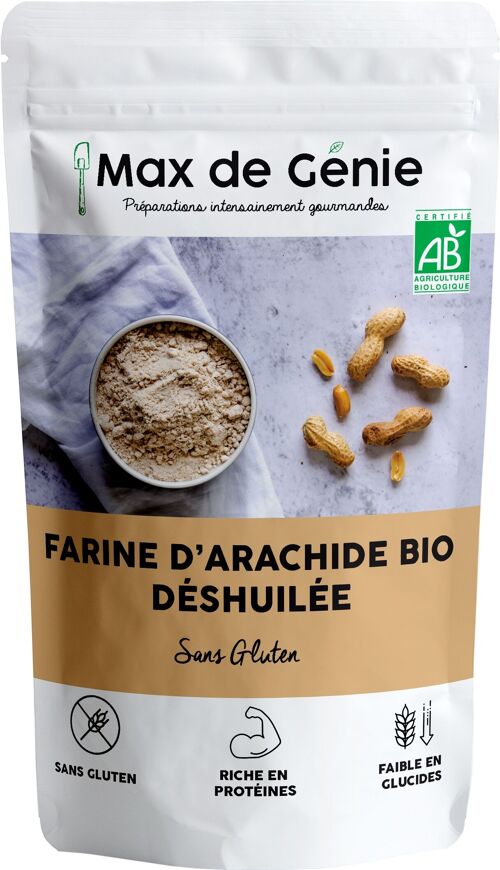 Farine de cacahuète bio dégraissée