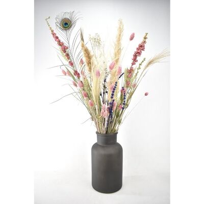 Trockenblumenstrauß - Weiß - 70 cm - Natürliche Blumen