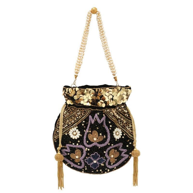 Scatola di caramelle Sanchu nera e viola