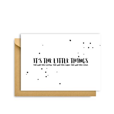 CARTE « C’EST LA PETITE CHOSES », carte de vœux Hygge Cards C6 – Simplicité et convivialité scandinaves pour les amoureux du minimalisme, de la nature et des plaisirs simples