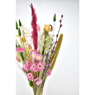 Bouquet de fleurs séchées - Happy Color - 45 cm - Fleurs Naturelles