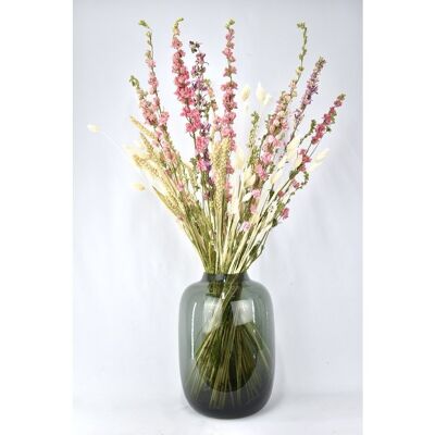 Getrockneter Blumenstrauß - Naturrosa - 70 cm