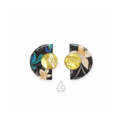 INCA earrings - STRAWBERRY BLACK